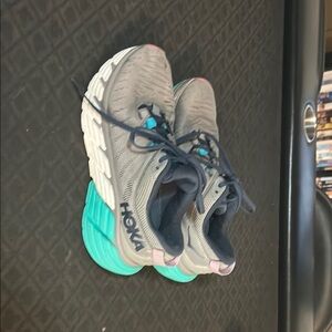 HOKA Kids Shoes - Gray and Teal